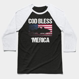 Cod Bless Merica Cod Fish Baseball T-Shirt